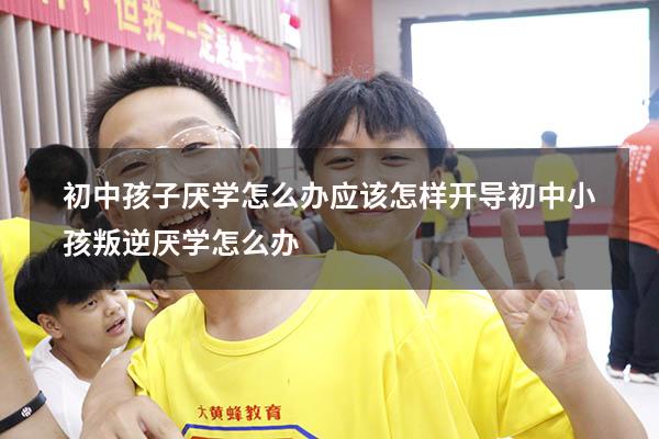 初中孩子厌学怎么办应该怎样开导（初中小孩叛逆厌学怎么办）