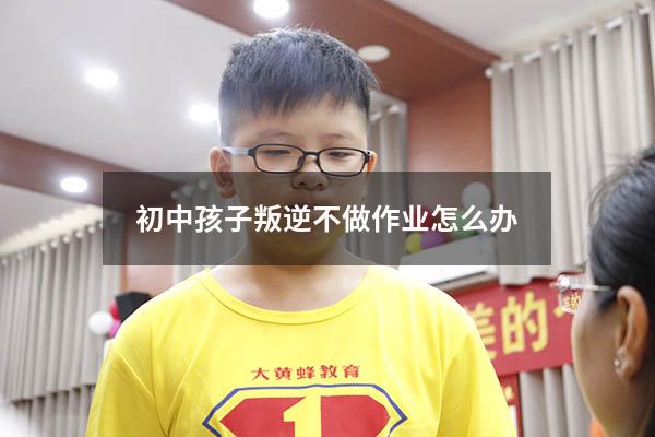 初中孩子叛逆不做作业怎么办