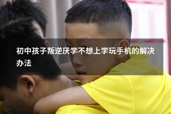 初中孩子叛逆厌学不想上学玩手机的解决办法