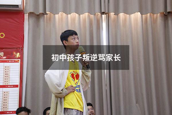 初中孩子叛逆骂家长