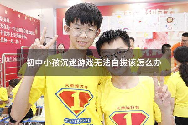 初中小孩沉迷游戏无法自拔该怎么办