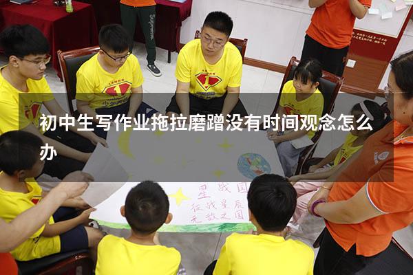初中生写作业拖拉磨蹭没有时间观念怎么办