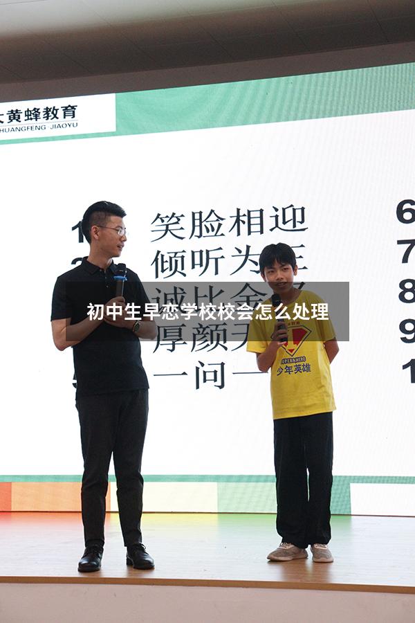 初中生早恋学校校会怎么处理