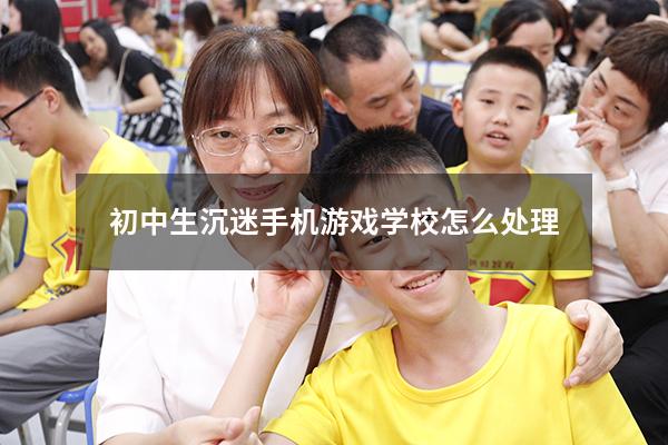 初中生沉迷手机游戏学校怎么处理（初中生沉迷于游戏怎么办）