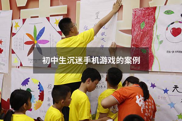 初中生沉迷手机游戏的案例