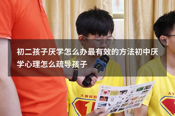 初二孩子厌学怎么办最有效的方法（初中厌学心理怎么疏导孩子）