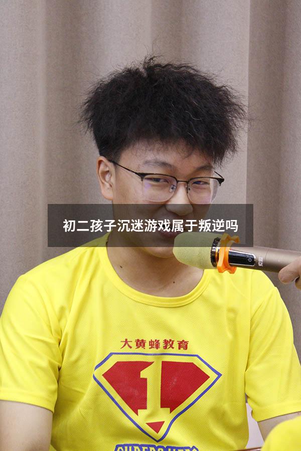 初二孩子沉迷游戏属于叛逆吗