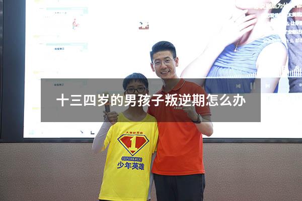 十三四岁的男孩子叛逆期怎么办