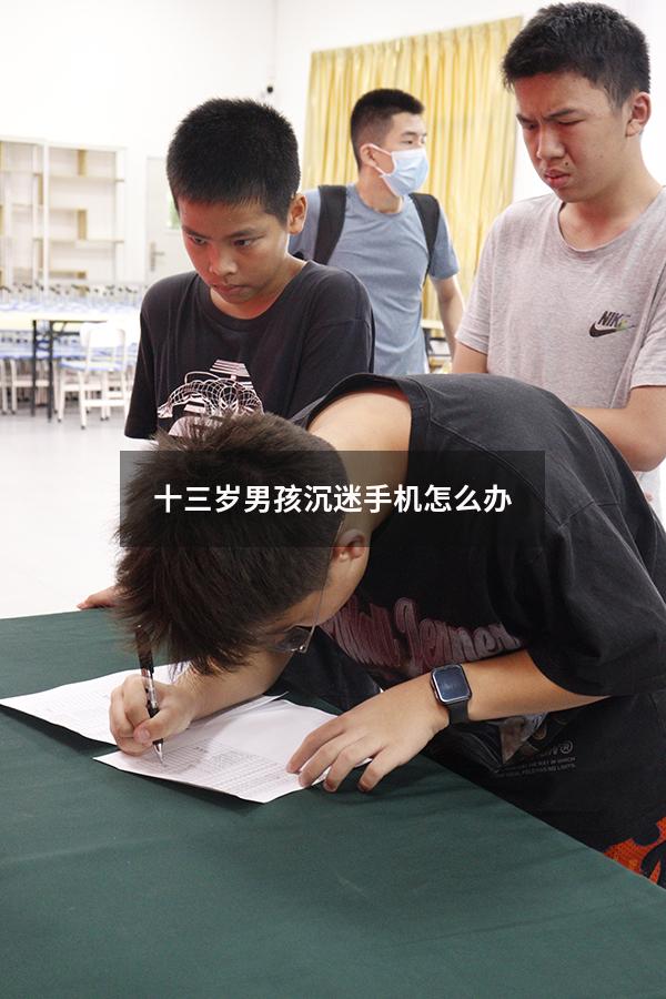 十三岁男孩沉迷手机怎么办4836