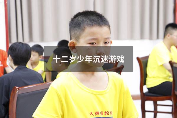 十二岁少年沉迷游戏