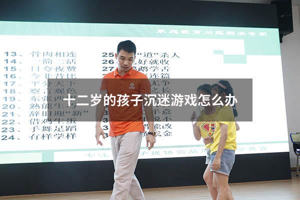 十二岁的孩子沉迷游戏怎么办