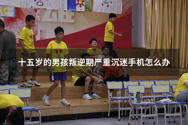十五岁的男孩叛逆期严重沉迷手机怎么办（15岁孩子沉迷手机怎么办）