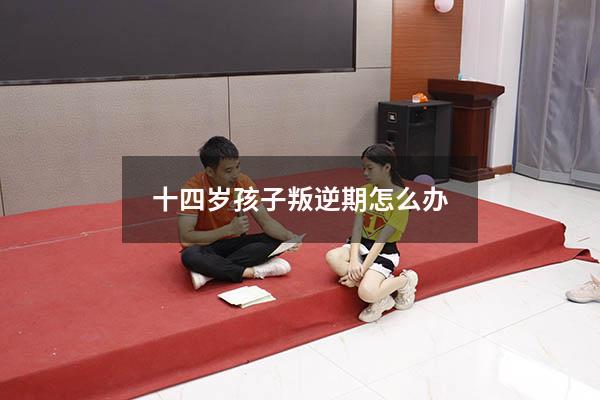 十四岁孩子叛逆期怎么办