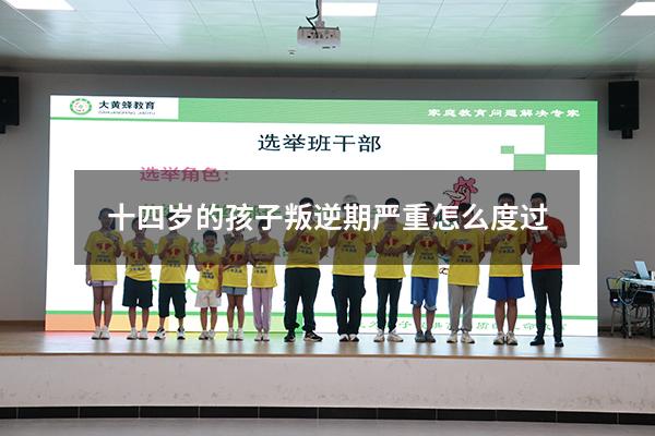 十四岁的孩子叛逆期严重怎么度过