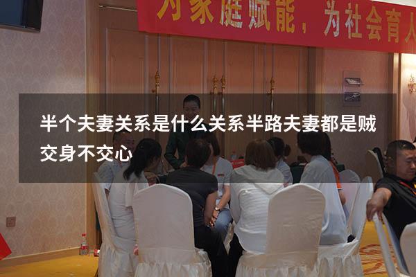 半个夫妻关系是什么关系（半路夫妻都是贼,交身不交心）