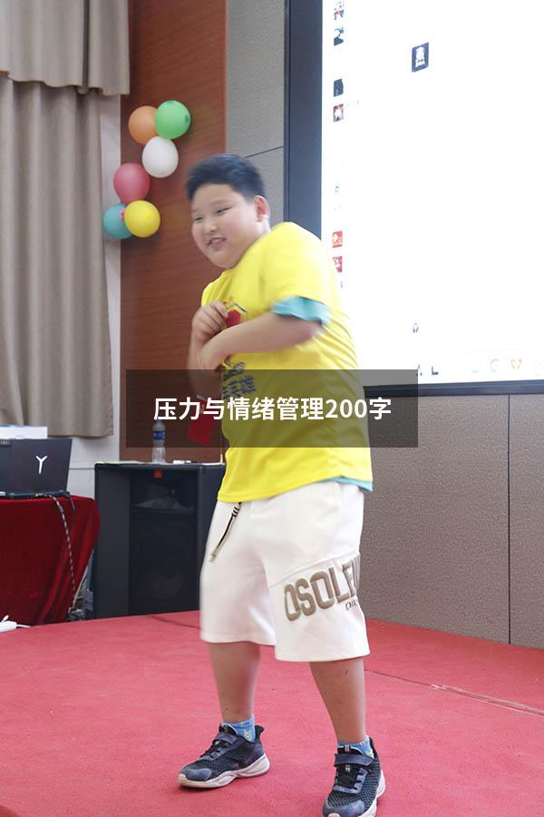 压力与情绪管理200字