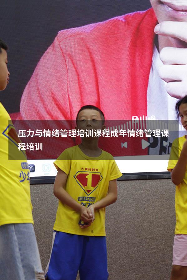 压力与情绪管理培训课程（成年情绪管理课程培训）