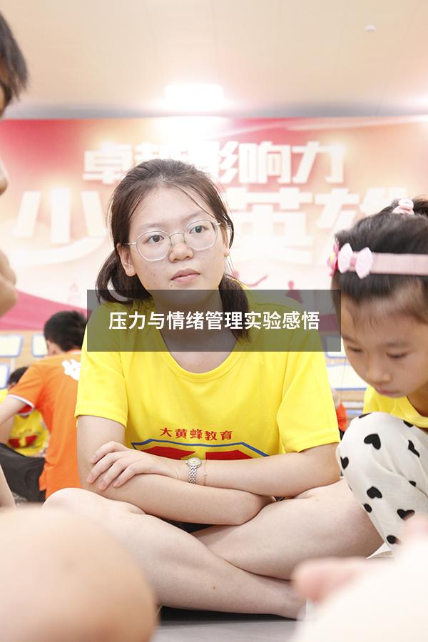 压力与情绪管理实验感悟