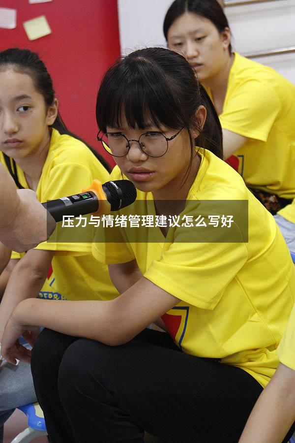 压力与情绪管理建议怎么写好