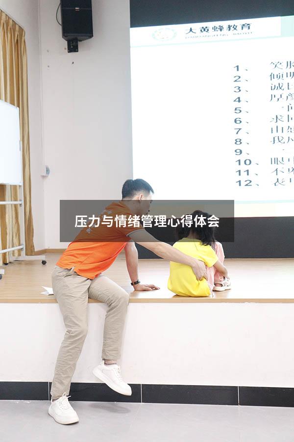 压力与情绪管理心得体会