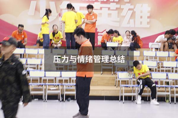压力与情绪管理总结