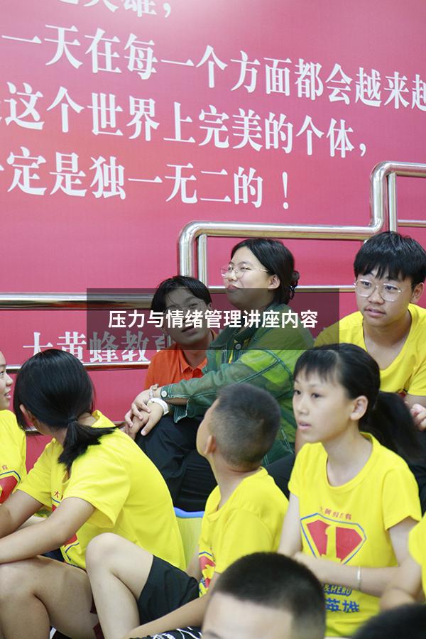 压力与情绪管理讲座内容
