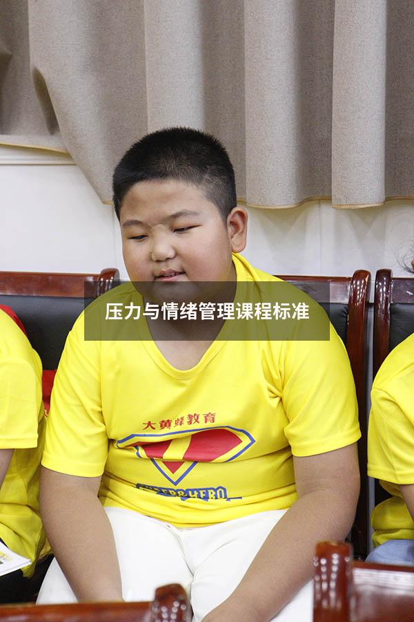 压力与情绪管理课程标准