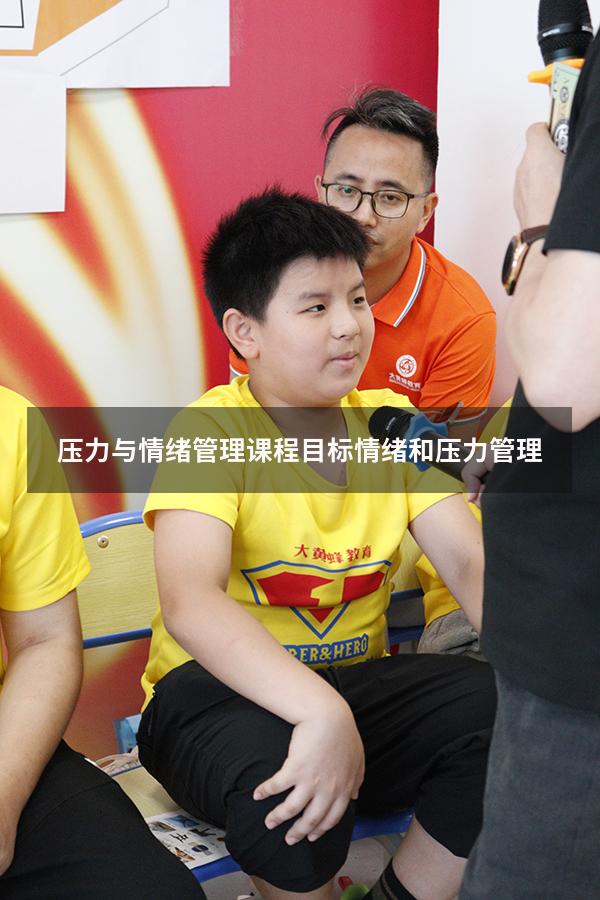 压力与情绪管理课程目标（情绪和压力管理）