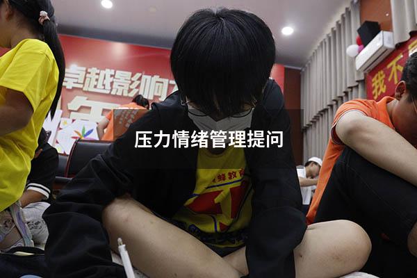 压力情绪管理提问