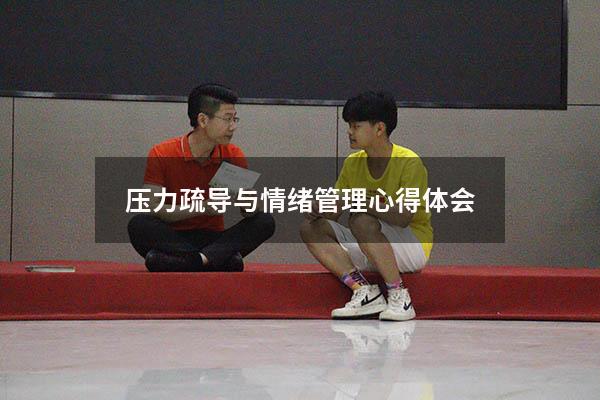 压力疏导与情绪管理心得体会