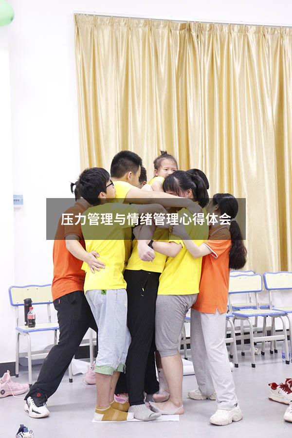 压力管理与情绪管理心得体会321