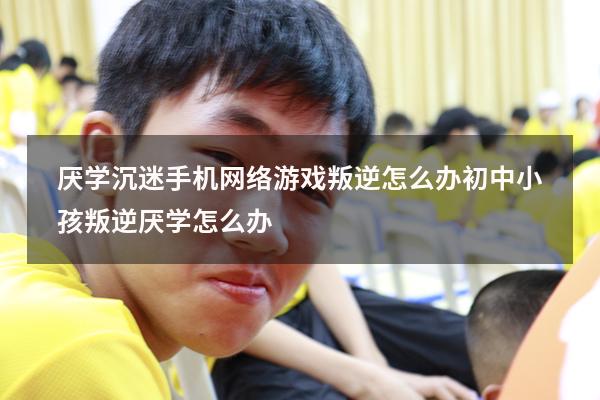 厌学沉迷手机网络游戏叛逆怎么办（初中小孩叛逆厌学怎么办）