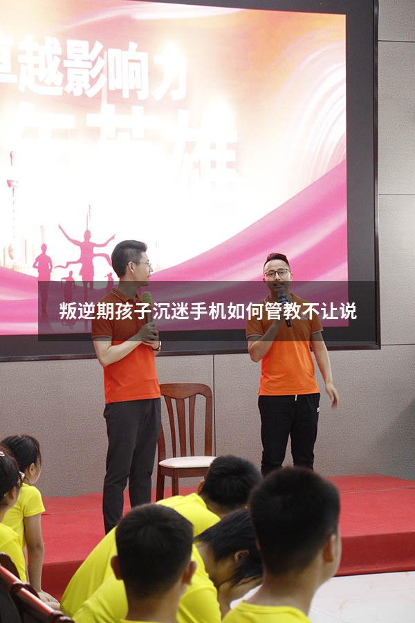 叛逆期孩子沉迷手机如何管教不让说
