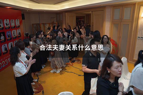 合法夫妻关系什么意思