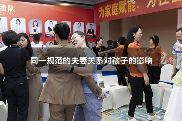 同一规范的夫妻关系对孩子的影响
