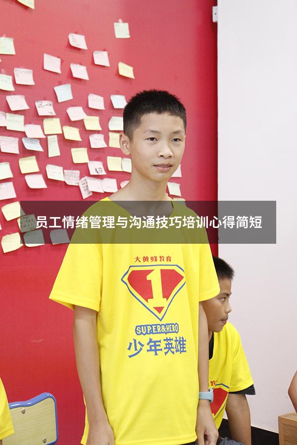员工情绪管理与沟通技巧培训心得简短