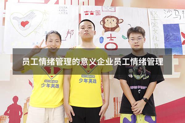 员工情绪管理的意义（企业员工情绪管理）