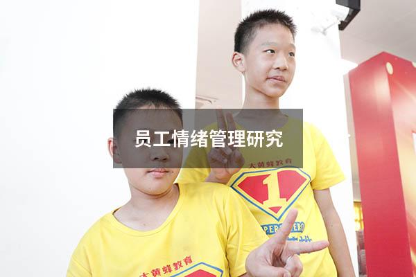 员工情绪管理研究