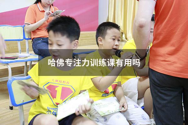 哈佛专注力训练课有用吗