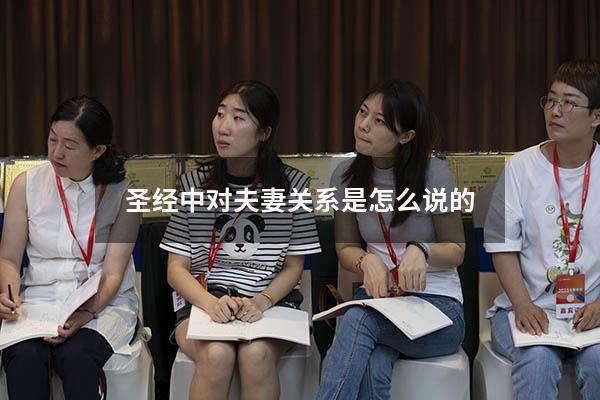 圣经中对夫妻关系是怎么说的