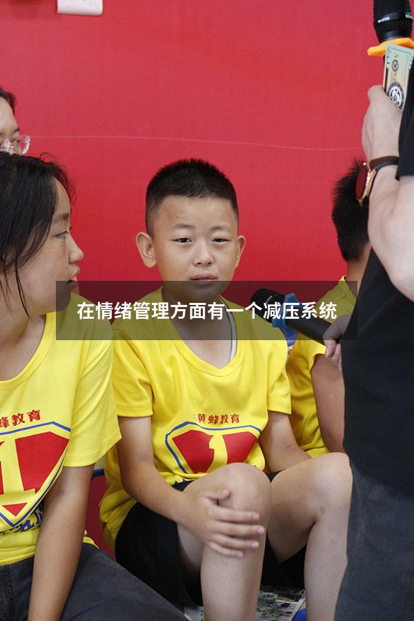 在情绪管理方面有一个减压系统