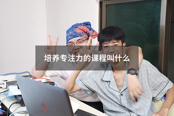 培养专注力的课程叫什么