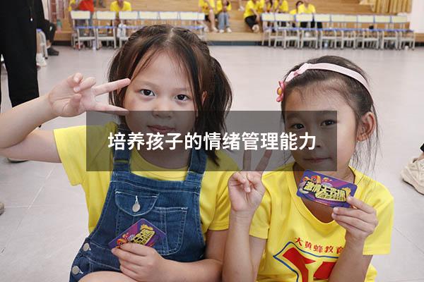 培养孩子的情绪管理能力