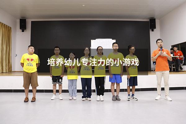 培养幼儿专注力的小游戏