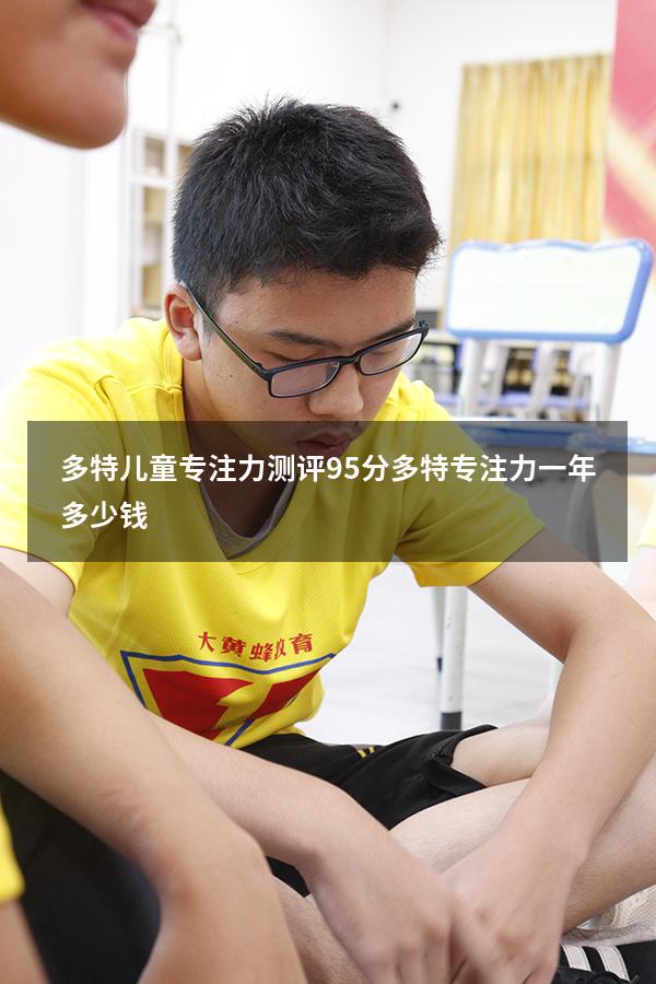 多特儿童专注力测评95分（多特专注力一年多少钱）