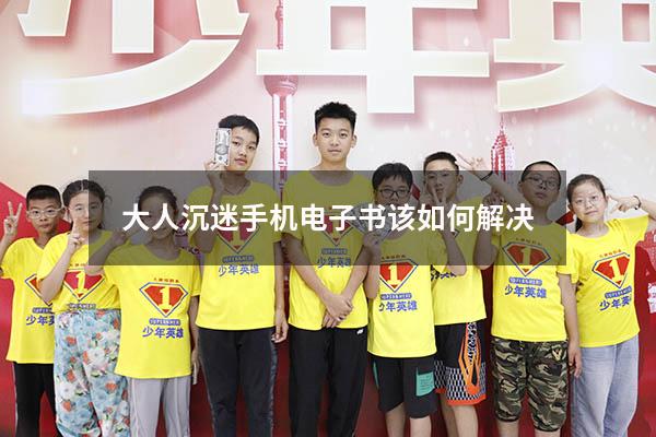 大人沉迷手机电子书该如何解决
