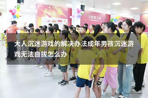 大人沉迷游戏的解决办法（成年男孩沉迷游戏无法自拔怎么办）