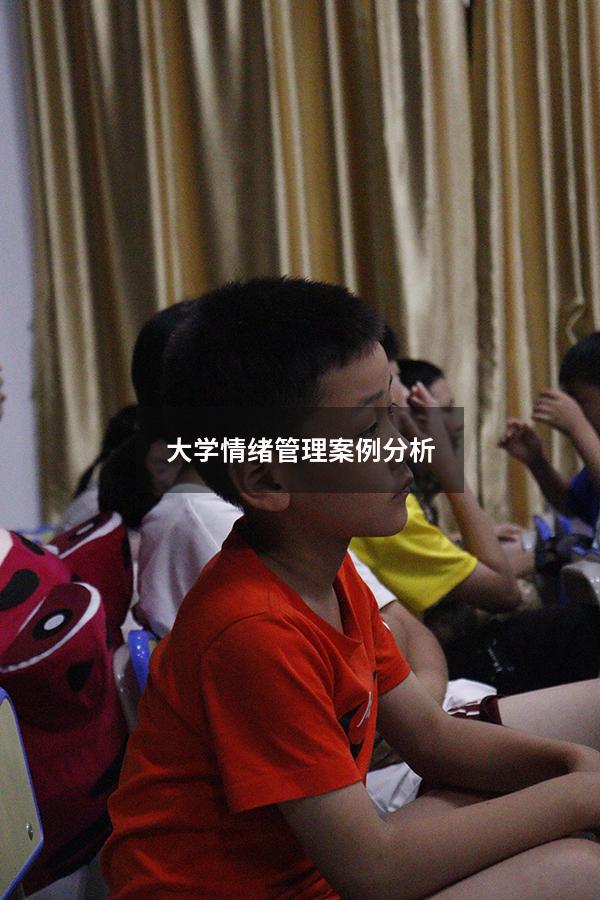 大学情绪管理案例分析