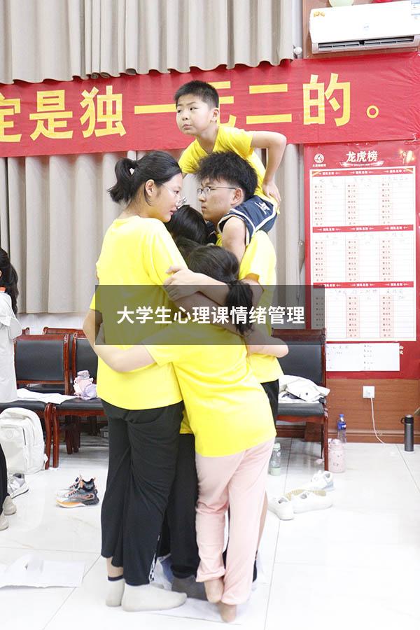 大学生心理课情绪管理