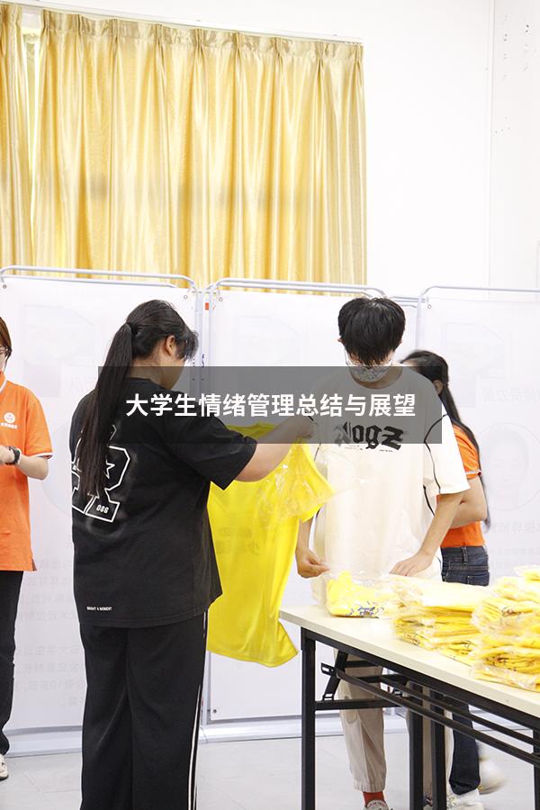 大学生情绪管理总结与展望